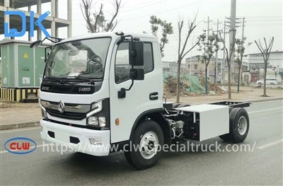 9- ton cassis sampingan gunung elektrik casis dongfeng tenaga baru